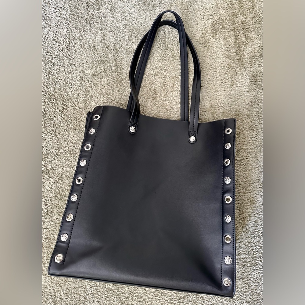 Asos Black Studded Tote Bag